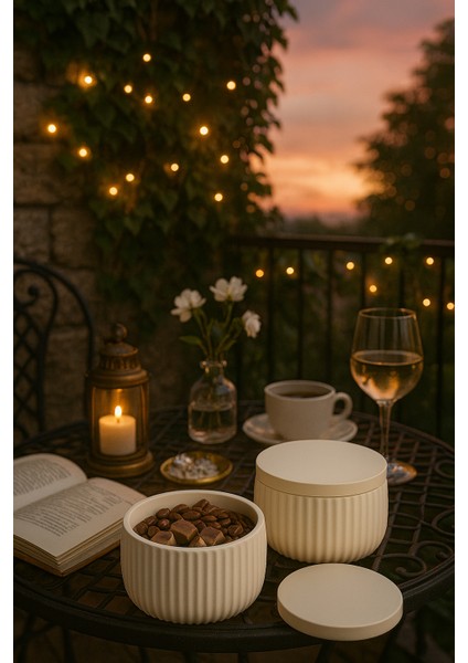 Modern Çizgili Kapaklı Organizer – 4 Parça Set (10,5 × 6,5 Cm) fiyatları