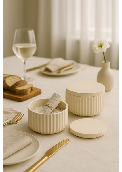 Modern Çizgili Kapaklı Organizer – 4 Parça Set (10,5 × 6,5 Cm) modelleri