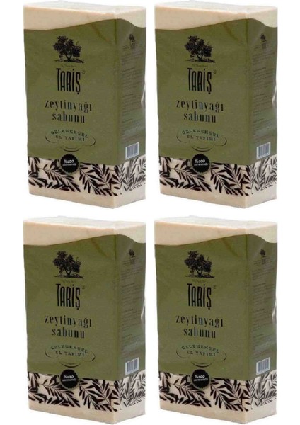 Antik Geleneksel Doğal El Yapımı Zeytinyağlı Sabun 800 gr x 4 Paket