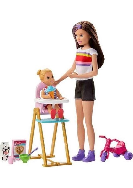 Bebek Bakıcısı Bebeği ve Aksesuarları Oyun Setleri FHY97