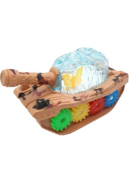 Can Oyuncak Kutulu Pilli Işıklı Askeri Tank 3933