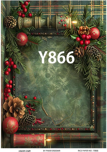 Yeniyıl Serisi Y866 Pirinç Dekopaj 30 * 42 cm
