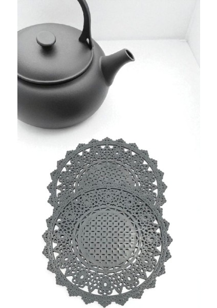 2’li Isıya Dayanıklı Silikon Tencere Altlığı – Kaymaz Yanmaz Yapışmaz Desenli Isı Önleyici. 22 cm genişliğii