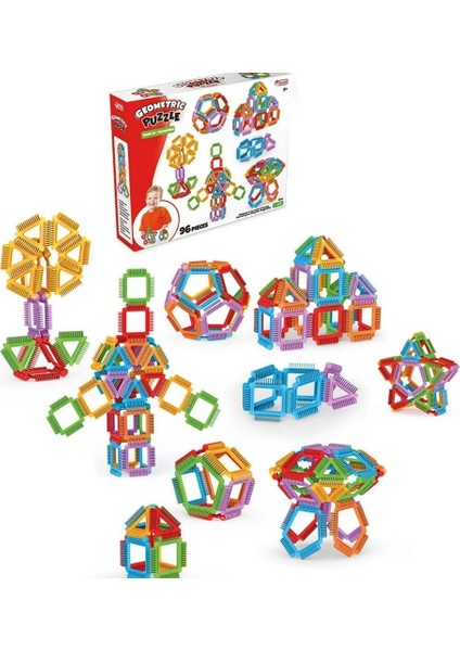 Oyuncak Geometrik Puzzle 96 Parça