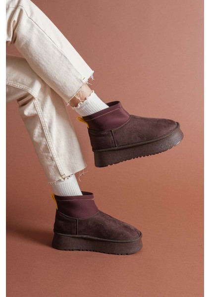 Cuen Kahverengi Süet Bot