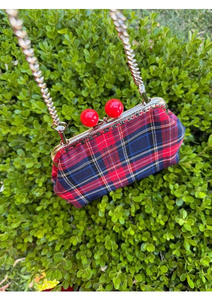 Bayan Ekoseli Kumaṣ Çanta fiyatları