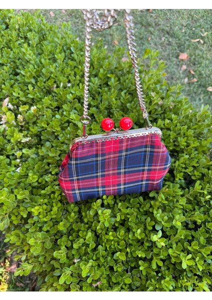 Bayan Ekoseli Kumaṣ Çanta modelleri