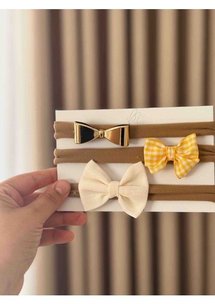 Yeni Doğan Kız Bebek 3 Lü Bandana Seti fiyatları