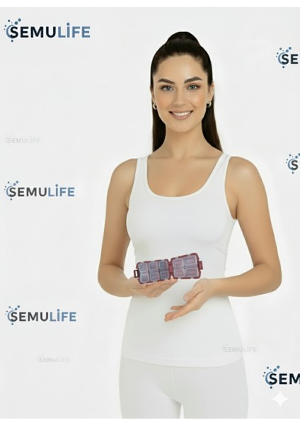 2 adet hap kutusu hap düzenleyici kutusu haftalık hap kutusu günlük hap kutusu saklama kabı vitamin kutusu pill organizer