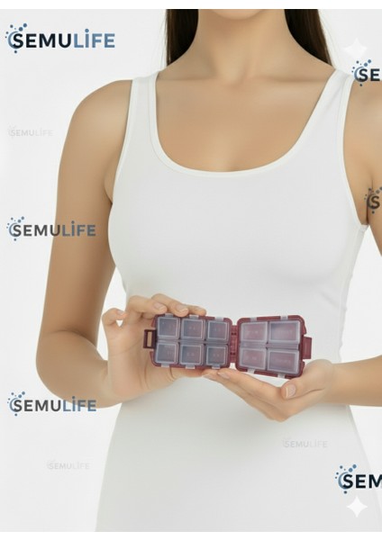 2 adet hap kutusu hap düzenleyici kutusu haftalık hap kutusu günlük hap kutusu saklama kabı vitamin kutusu pill organizer