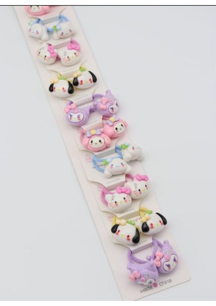 Sanrio Karakter Lastik Tokalar 2 Çift