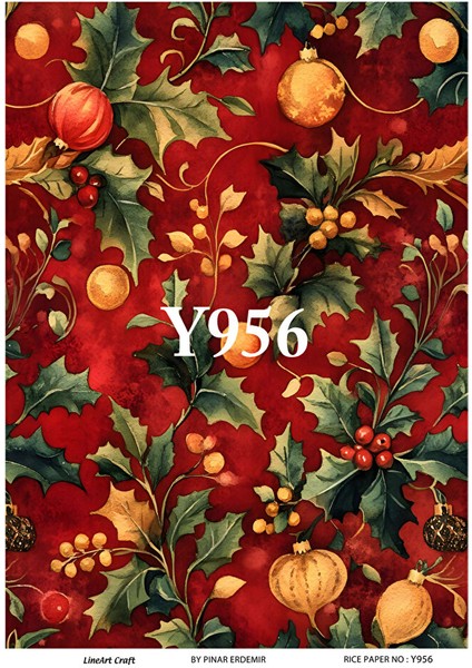 Y956 Yeniyıl Serisi 29*42 cm Pirinç Dekopaj