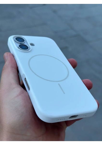 iPhone 16 Kılıf Magsafe Wireless Kablosuz Şarj Pürüssüz Yumuşak Içi Kadife Süet Neon Renkli Kaymaz fırsatları
