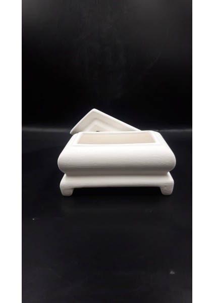 Dikdörtgen Mücevherlik – Boyamaya Hazır Çini Bisküvi Takı Kutusu | 13X8X7 cm modelleri