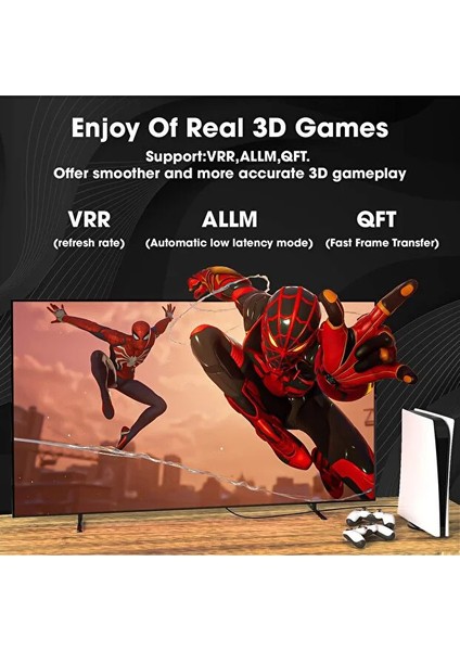 1.5 Metre 4k@30 120Hz Uhd, 2160P 4K UHD 18GBPS HDMI 2.0 Dijital Kablo Ps/tv/pc Için Görüntü Kablosu