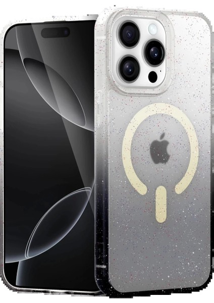 Apple iPhone 14 Pro Max Pummel Shiny Magsafe Kapak - Siyah