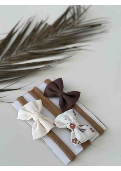 Yeni Doğan Kız Bebek 3 Lü Bandana Seti modelleri
