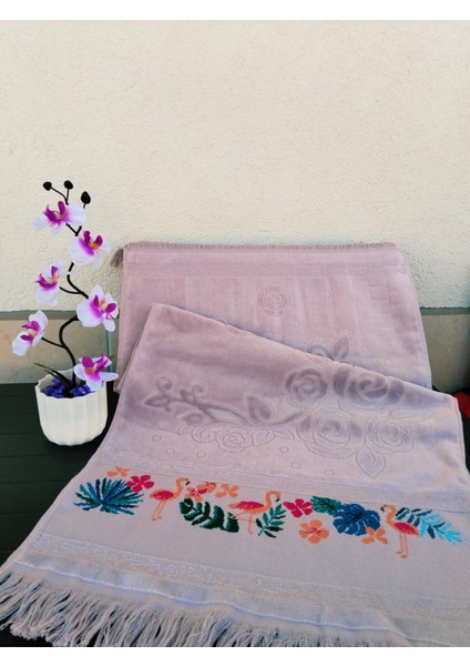 Etamin El Işlemesi Çeyizlik Havlu 50*90