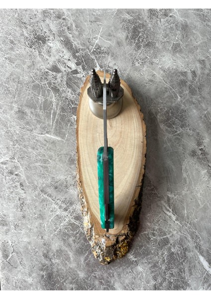 Epoksi Kabzeli Kamp Çakısı – 7 cm Namlu – Sırttan Kilitli – El Yapımı Kılıflı modelleri