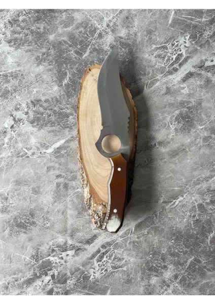 Parmak takmalı verzalit kabze Kamp bıçağı – Kılıflı | Outdoor, Hediyelik & koleksiyonluk | 28 cm