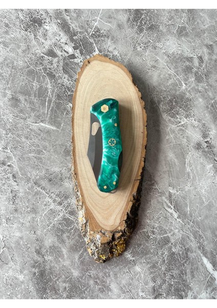 Epoksi Kabzeli Kamp Çakısı – 7 cm Namlu – Sırttan Kilitli – El Yapımı Kılıflı indirimleri