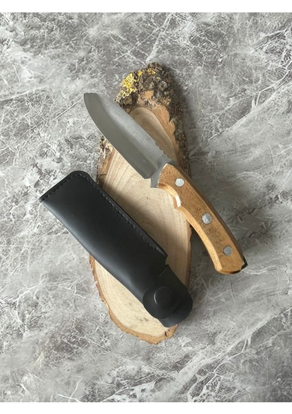 Ceviz Kabzeli El Yapımı Kılıflı Mini Kamp ve Av Bıçağı – 19,5 cm fiyatları