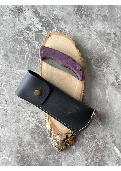 Epoksi Kamp Çakısı – 8 cm Namlu – Sırttan Kilitli – Kılıf Dahil – El Yapımı fırsatları