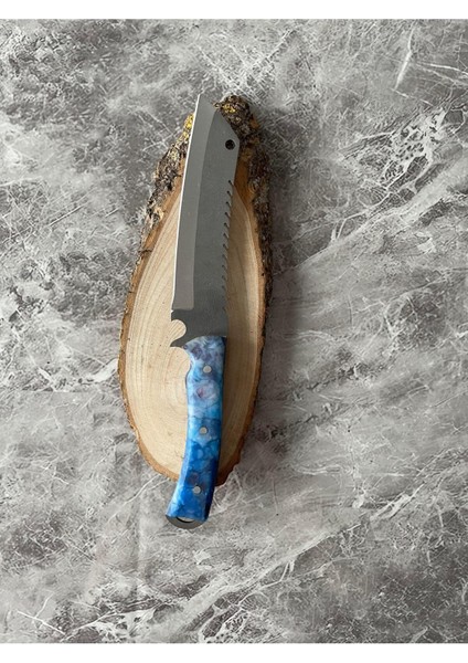 Satır Model Kamp Bıçağı – Epoksi Kabze, Kılıflı, Ip Takmalı | Outdoor, Hediyelik & Koleksiyonluk