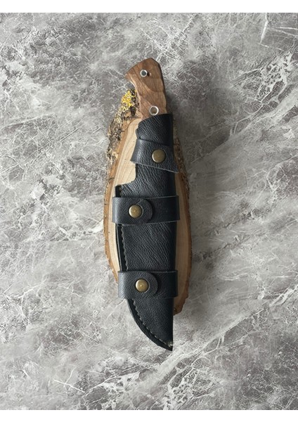 4116 Çelik Kamp ve Av Bıçağı – Dramer Gül Ağacı – 26,5 cm