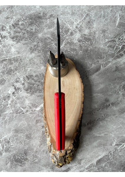 Satır Model Kompakt Kırmızı Kabzeli Kılıflı El Yapımı Kamp ve Av Bıçağı – 23 cm modelleri
