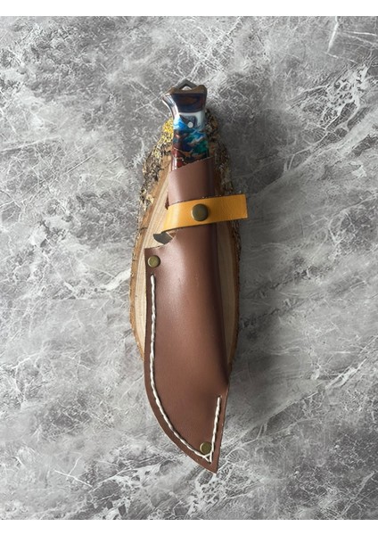 Hibrit Kozalak Kabzeli Paslanmaz Çelik Kamp & Av Bıçağı