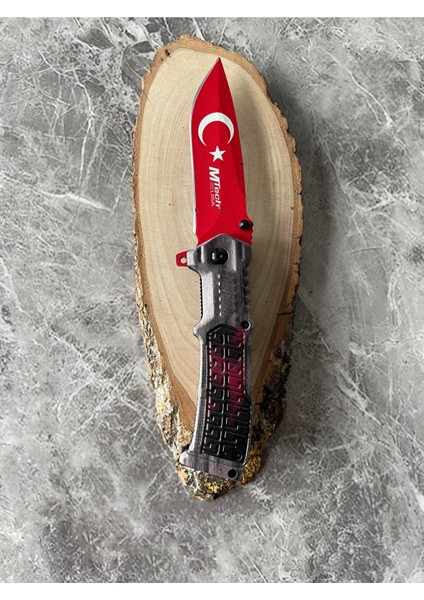 Mtech Ayyıldız Işlemeli Kamp Çakısı – Kompakt Kabze, Hediyelik & Outdoor