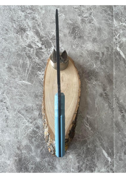 Kurt Kaplama Çelik Kamp Bıçağı – Mavi Kompakt Kabze, Özel Kılıflı, 27,5 cm modelleri