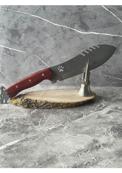 4116 Çelik Pati Desenli Nesbuk Kamp & Av Bıçağı fırsatları