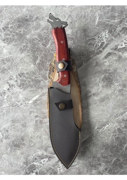 4116 Çelik Pati Desenli Nesbuk Kamp & Av Bıçağı