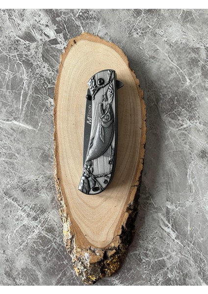 Mtech MT1002E Kamp Çakısı – Karbon Kaplama, Balık Işlemeli Kabze, Klipsli, Outdoor & Hediyelik indirimleri