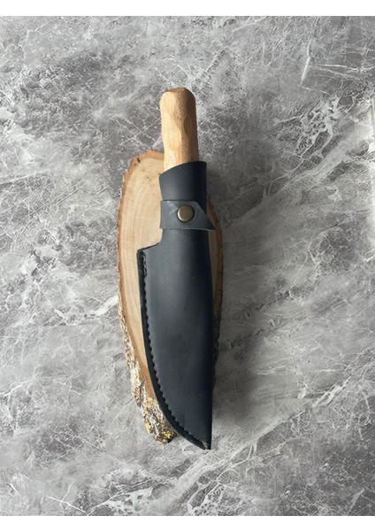 4116 Çelik Dramer Ceviz Kabzeli Premium Kamp & Av Bıçağı