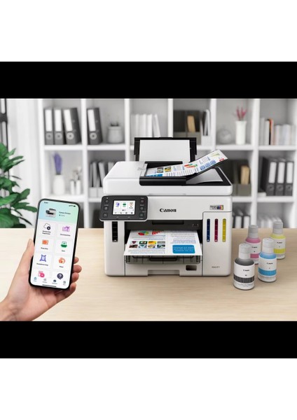 Maxıfy GX7140, Renkli, Mürekkep Mega Tanklı, Yazıcı, Tarayıcı, Wifi, Lan, Duplex, Orijinal Mürekkep fiyatları