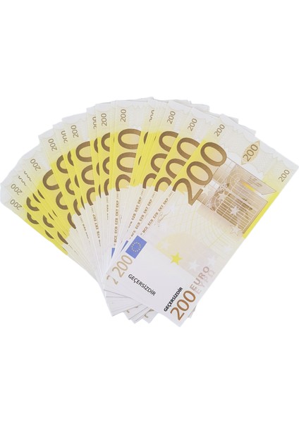 200 Adet 200 Euro Geçersiz Yazılı Para Düğün Nikah Film Parti Şaka Malzemesi
