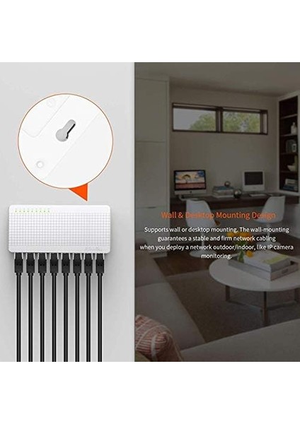 S108 V8. Ethernet Switch, 8 Portlu fiyatları