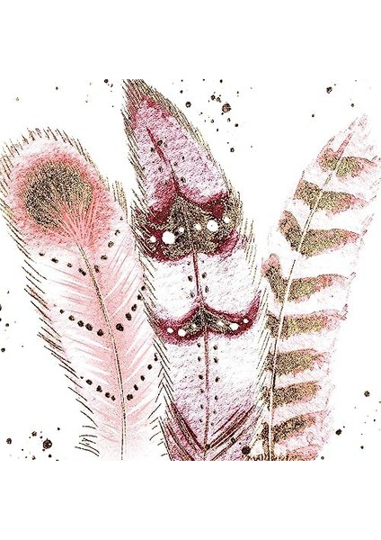 Doğal Ahşap Çerçeveli Gold Kabartmalı Kuş Tüyü Figürlü Kanvas Tablo Somon-Kahverengi 45X2,5X60 Cm. fiyatları