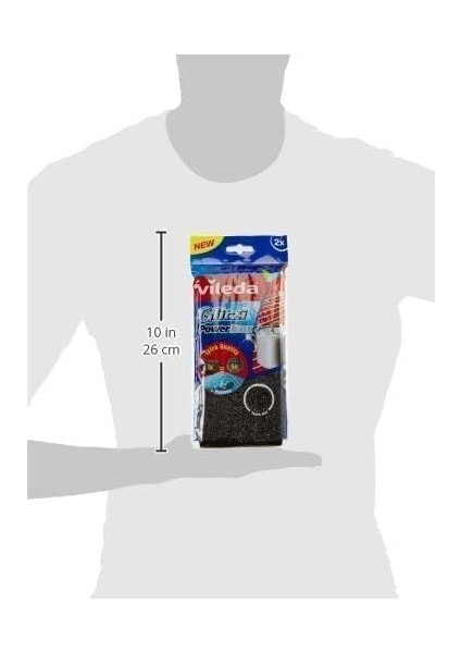 Glitzi Power Pad Inox, Ekstra Kaliteli, Pas Tutmaz, Zorlu Lekeleri Söker, 2'li Paket fiyatları