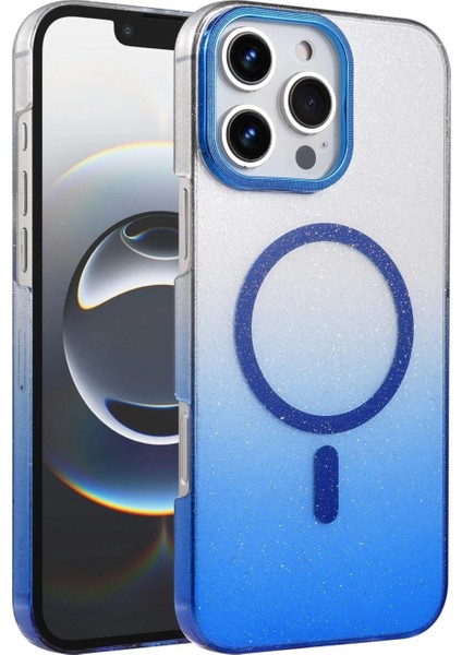 Apple iPhone 16 Pro Max Glossy Magsafe Kapak - Mavi