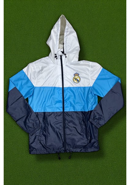 Real Madrid Astarlı İnce Yağmurluk Rüzgarlık