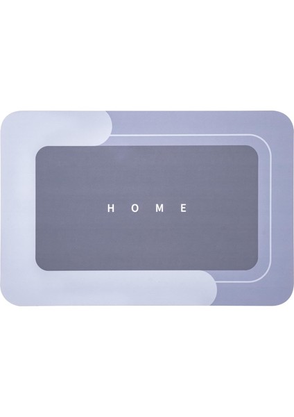 Banyo Paspası-Süper Emici-Kaymaz Tabanlı Banyo ve Abdest Paspası Kare Mavi (NKS152)