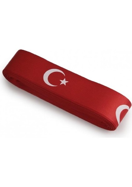 Marifetlerim - Ay Yıldız Baskılı Kurdele 2 cm 10 Metre