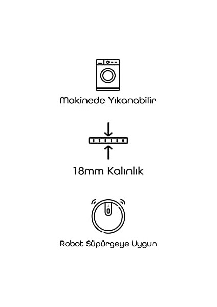Home Karesse 130 - Modern Desenli, Makinede Yıkanabilir, Çift Taraflı Kilim - 7 Boyut Seçeneği (80X150) fiyatları