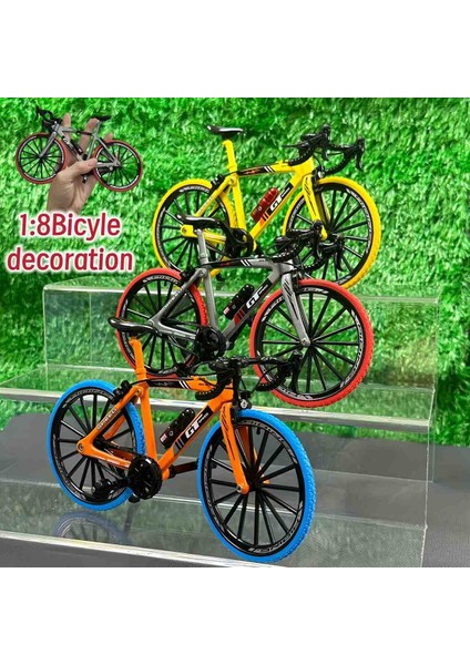 Renkli Metal Bisiklet Minyatür El Yapımı Dekoratif Retro Tasarım Masaüstü Süs Biblo ve Koleksiyon Ürünü