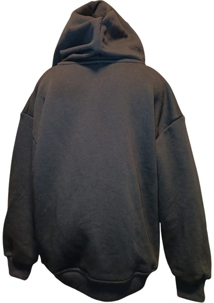 Erkek Çocuk Siyah Kapüşonlu Fermuarlı Baskısız Sweatshirt 9 Yaş Siyah fiyatları