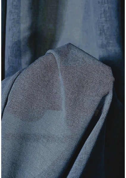 Düz Pilesiz Keten Koyu Gri Tül Perde modelleri